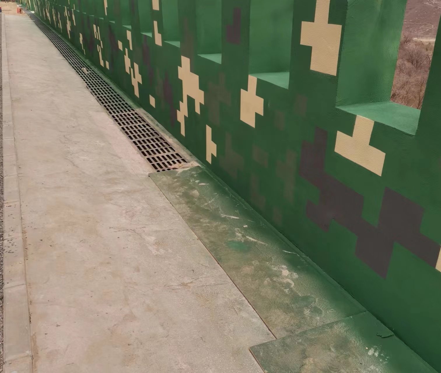 安徽围墙迷彩喷涂,数迷彩漆